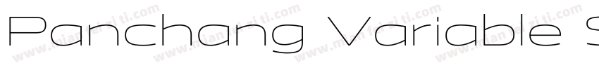 Panchang Variable Semibold字体转换